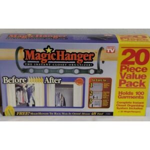 Vintage MagicHanger As Seen On TV 20 Piece Value Pack Closet Organizer New